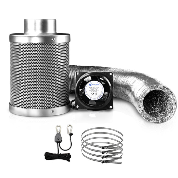 Green Fingers 6"Ventilation Kit Fan Hydroponics Grow Tent Kit Carbon Filter Duct,Green Fingers 6"Ventilation Kit Fan Hydroponics Grow Tent Kit Carbon Filter