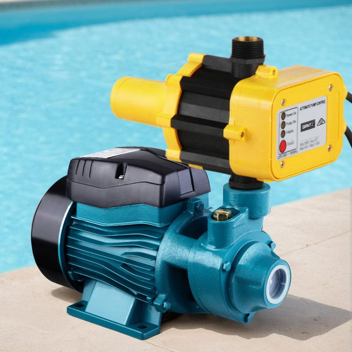 Giantz Peripheral Water Pump Garden Boiler Car Wash Electric Irrigation QB60 Yellow