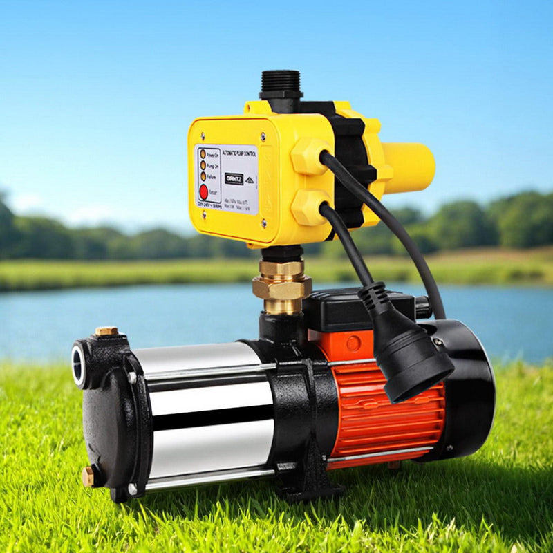 Giantz 1800W Max 5-Stage Garden Water Pump High Pressure Irrigation Booster Pump, Automatic Multi-Stage External Sprinkler Pump for Rainwater Tank Transfer