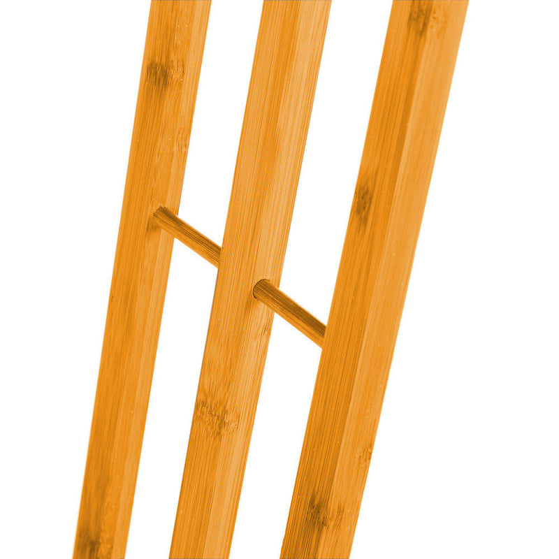 CARLA HOME Bamboo Towel Bar Holder Rack 3-Tier Free Standing for Bathroom. Towel Racks. Towel Rail Bathroom Accessory. Shower Hand Dish Towel. Towel Holder.