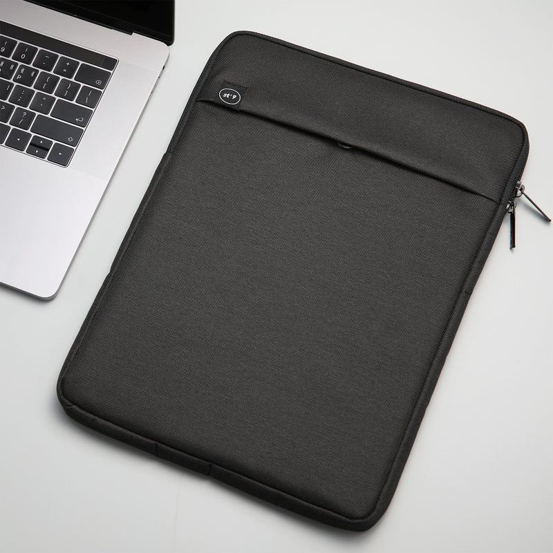 15 inch Laptop Sleeve Padded Travel Carry Case Bag L size LUKE BLACK