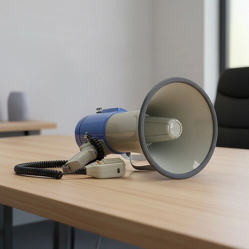 25W Megaphone PA System Loud Speaker Voice Recorder