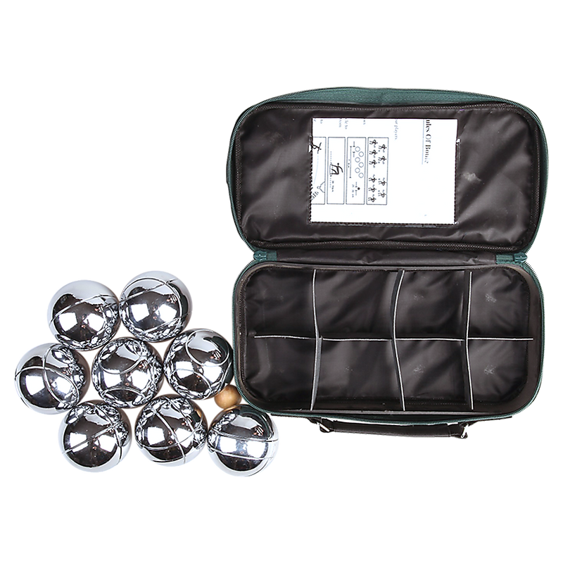 Deluxe Boules Bocce 8 Alloy Ball Set