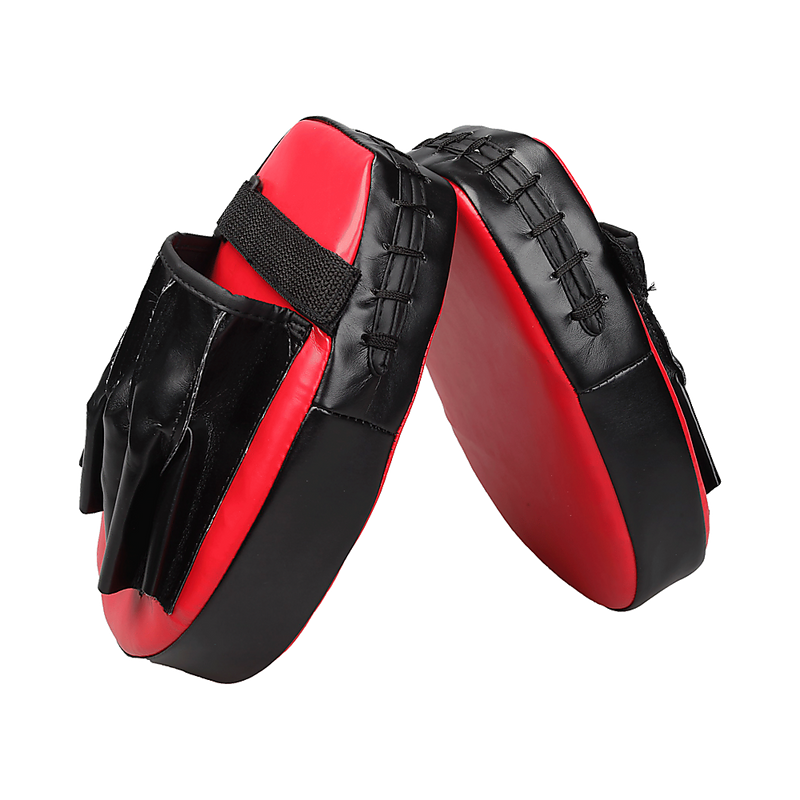 2 x Thai Boxing Punch Focus Gloves Kit Training Red & Black Pads
