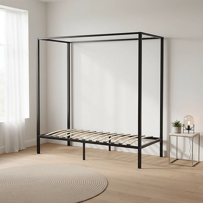4 Four Poster Single Bed Frame