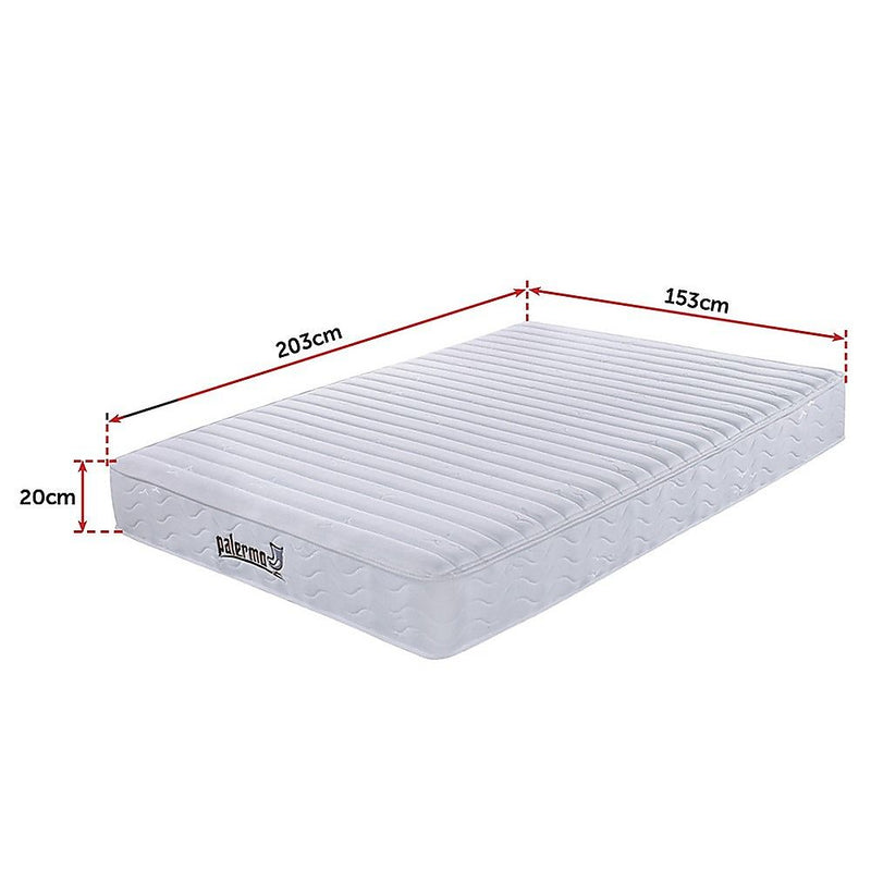 Contour Encased Coil Queen Mattress – Hybrid Support with CertiPUR-US Certified Foam Comfort Layers