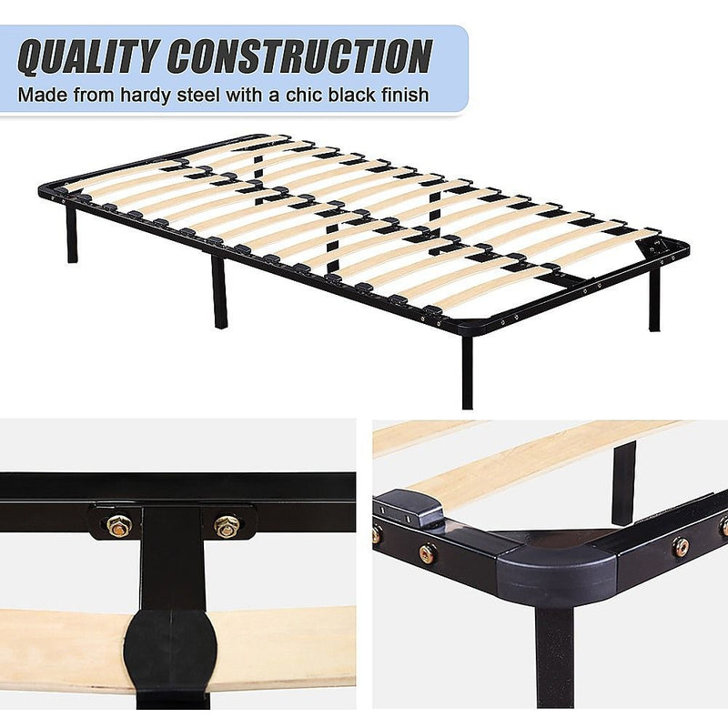 King Single Metal Bed Frame - Bedroom Furniture