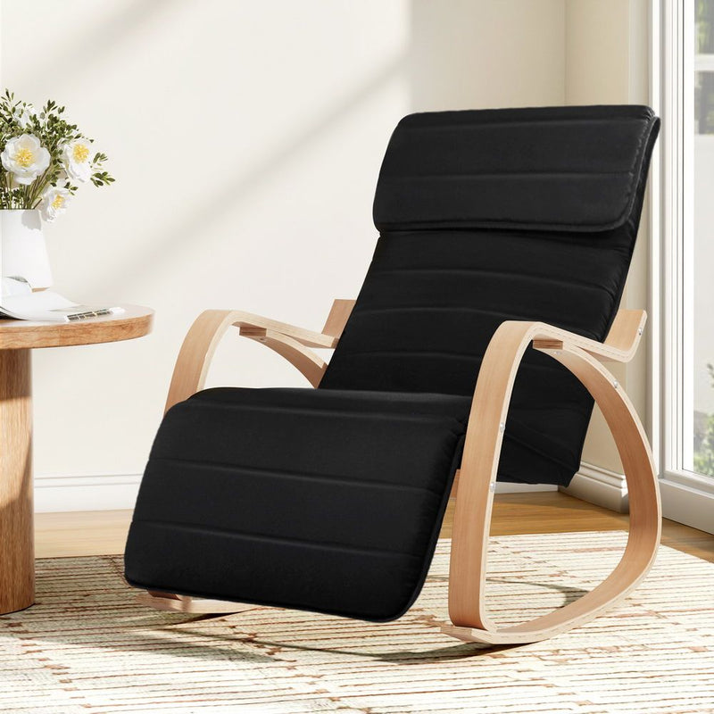 Artiss Rocking Armchair – Black