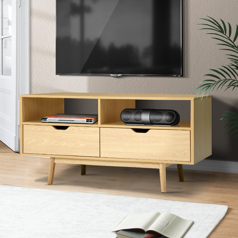 Artiss TV Cabinet Entertainment Unit 120cm Pine Ford