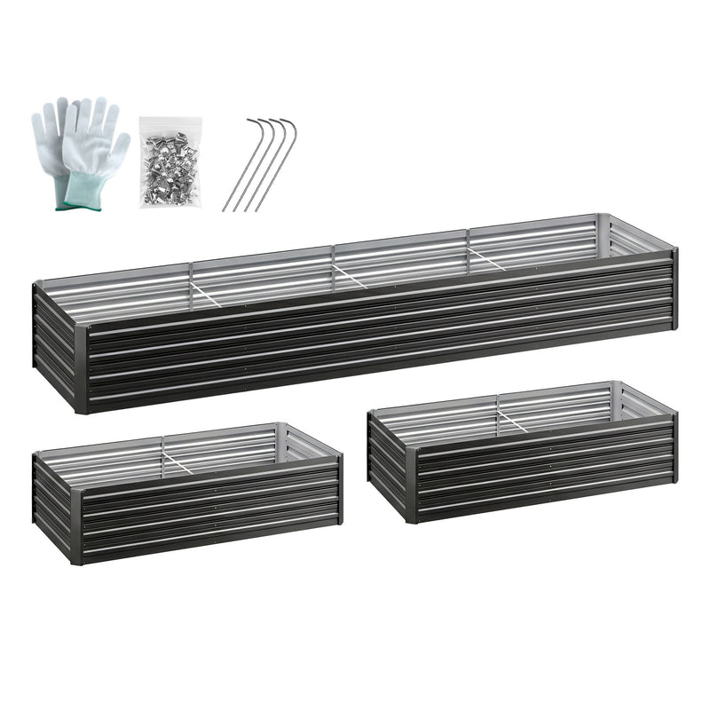 Green Fingers 2-in-1 Raised Garden Bed Kit, 45cm High – 320cm Layout