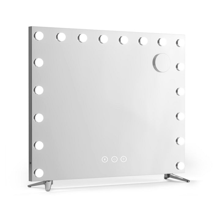 80x65cm Embellir Makeup Mirror Hollywood Vanity with LED Light Silver Legs