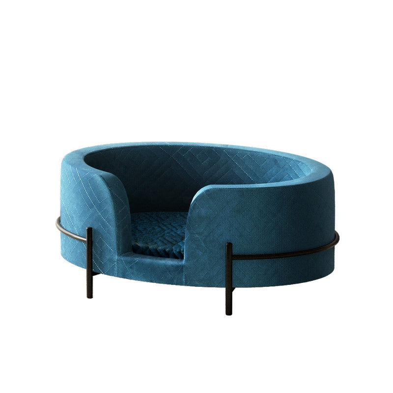i.Pet Pet Bed Dog Sofa Lounge Cat Couch Raised Blue