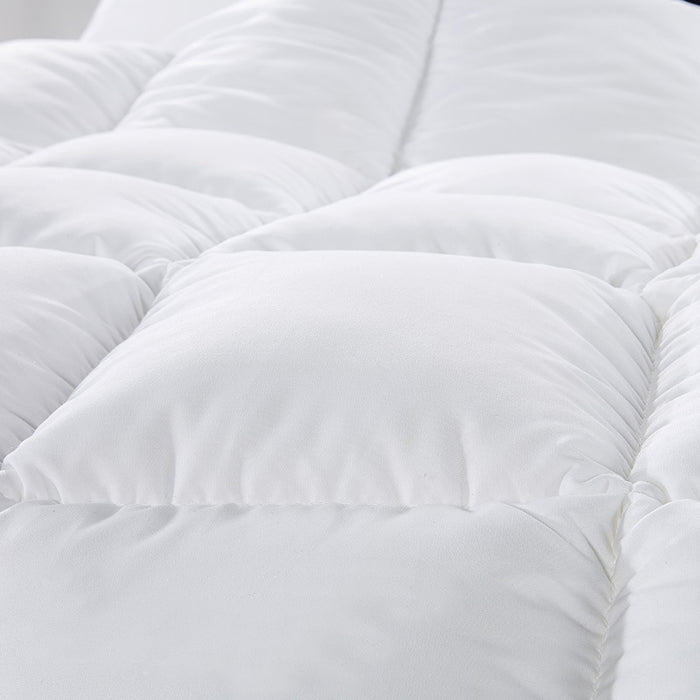 500GSM Soft Goose Feather Down Quilt Duvet 95% Feather 5% Down All-Seasons - King Single - White