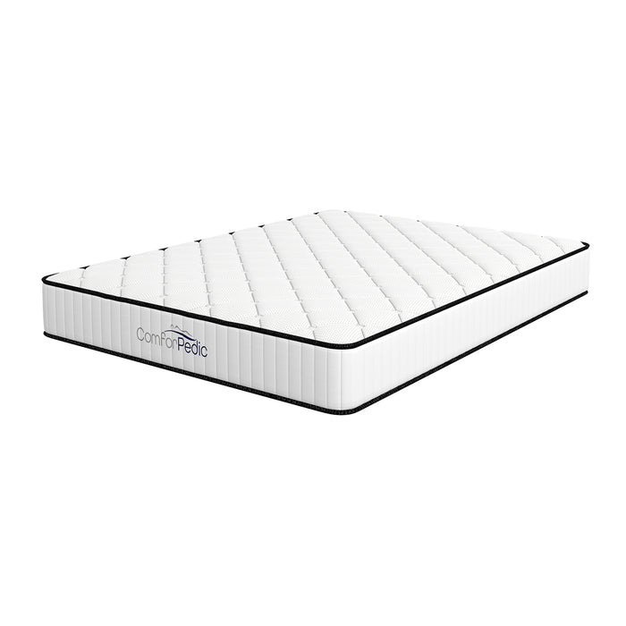 Comforpedic Mattress 5 Zone Medium Support Foam Bonnell Spring 21CM - Single - White Black
