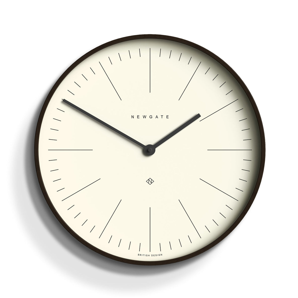 Newgate Mr Clarke Wall Clock Dark Wood Marker Dial