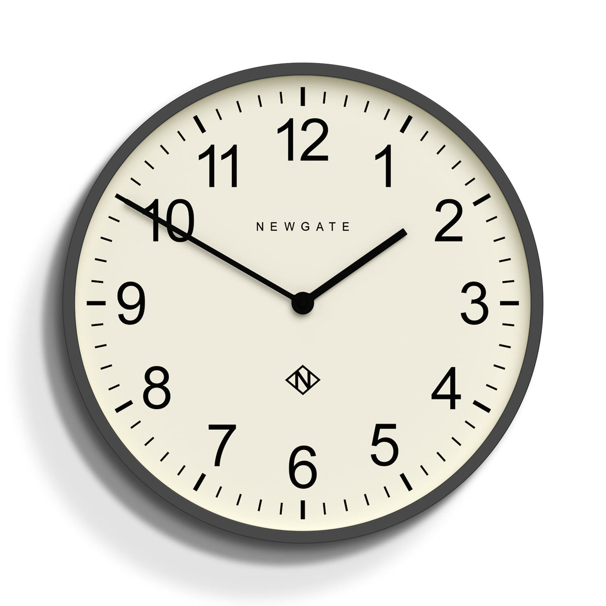 Newgate Number Three Professor Grey Wall Clock
