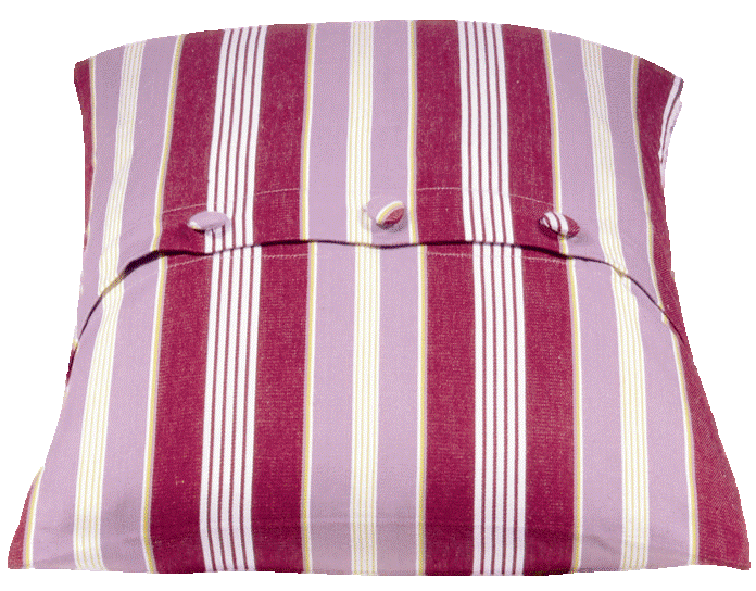 Coste Fuchsia 50 × 50 cm Striped Cushion Cover