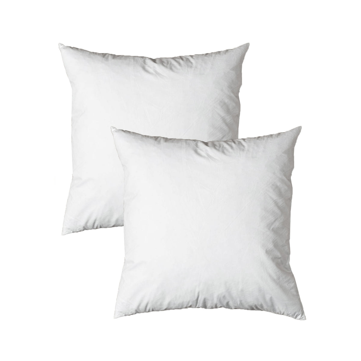 Pair of Duck Feather Rich Fill European Cushion Inserter 65 × 65 cm