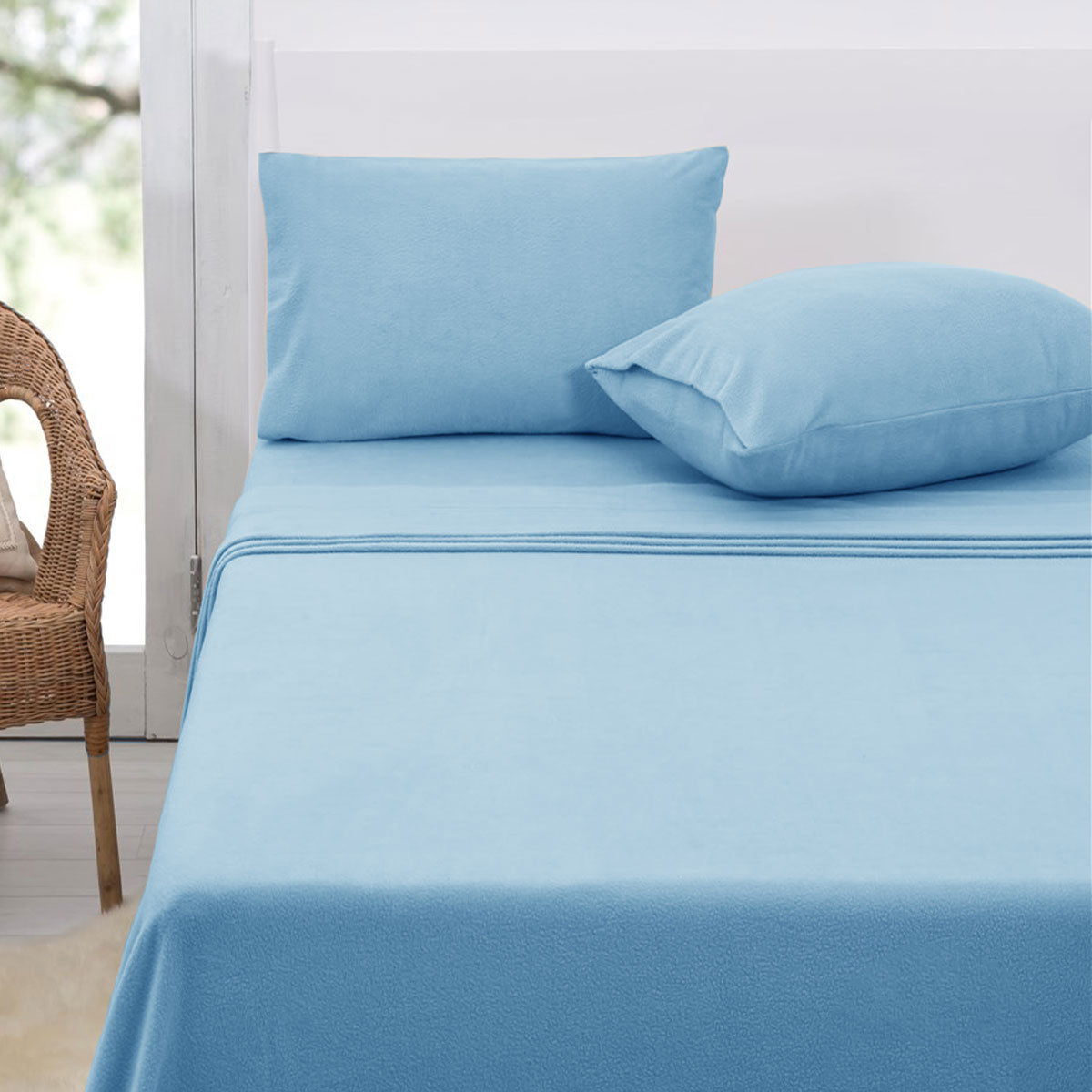 Polar Fleece Sheet Set Queen 36 cm Wall Sky