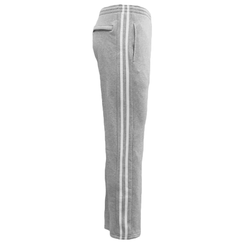Men’s Fleece Trackpants with Back Zip Pocket – Light Grey, 5XL