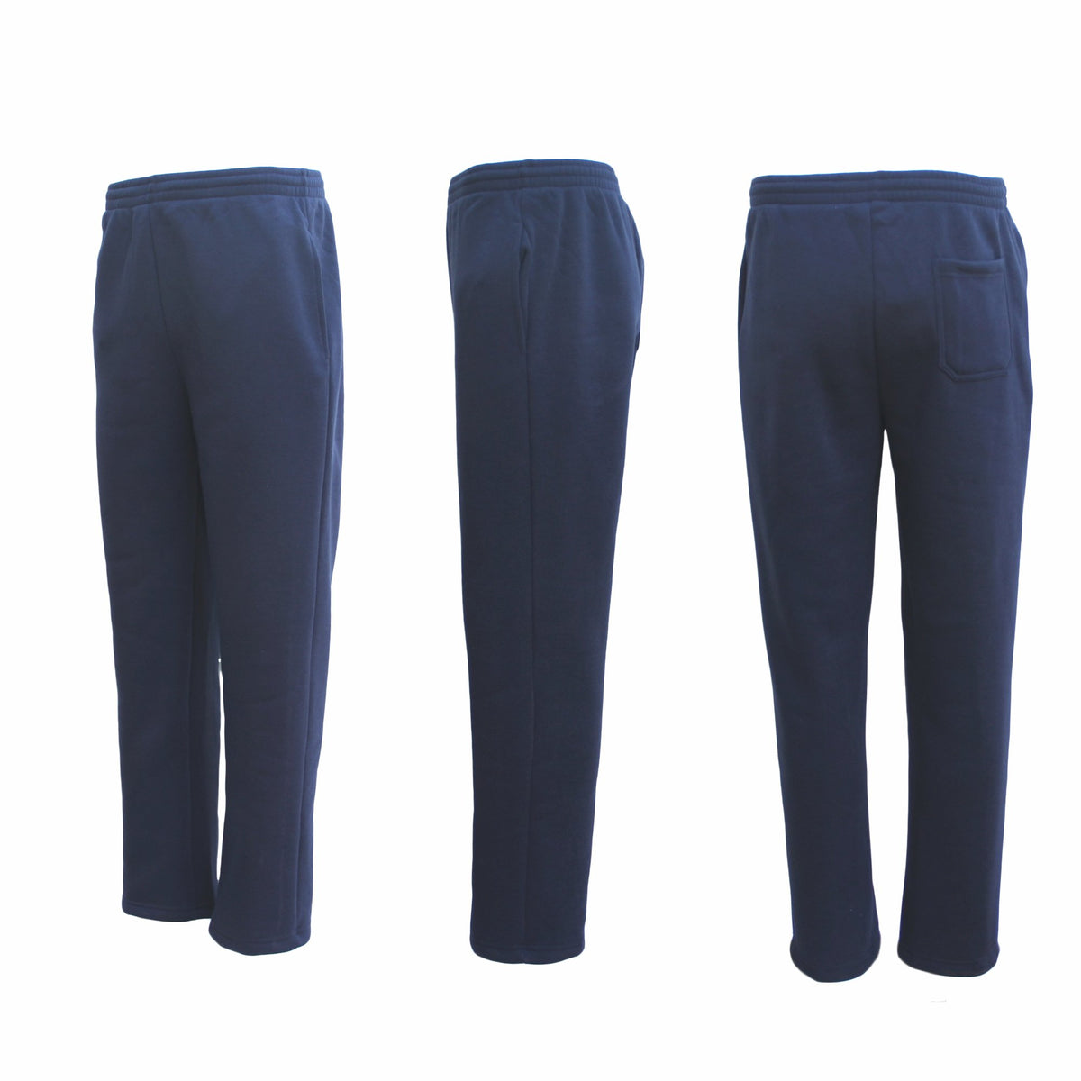 Adult Unisex Fleece-Lined Trackpants – Navy, 5XL
