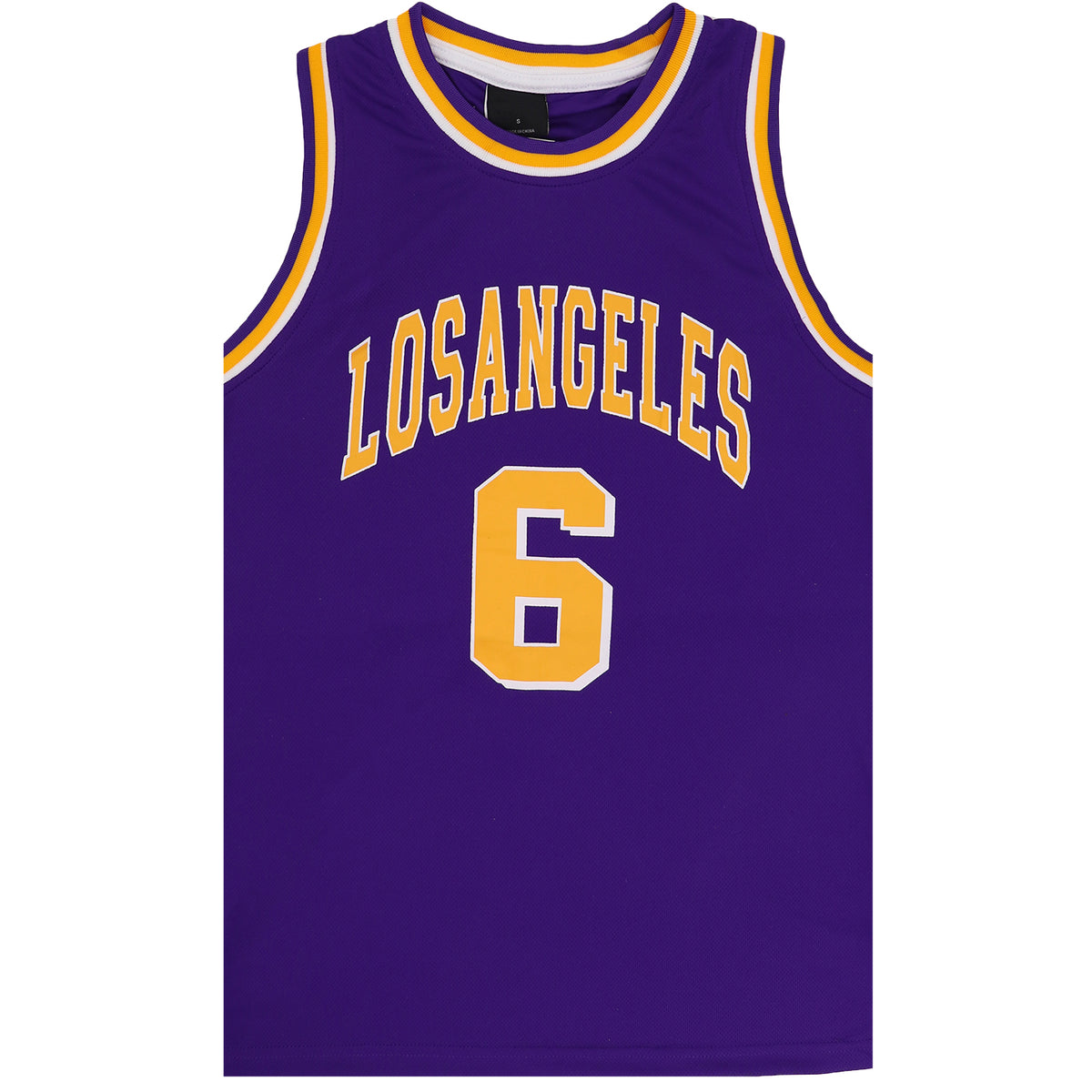 Kids’ Basketball Jersey – Purple - Los Angeles 6, 12