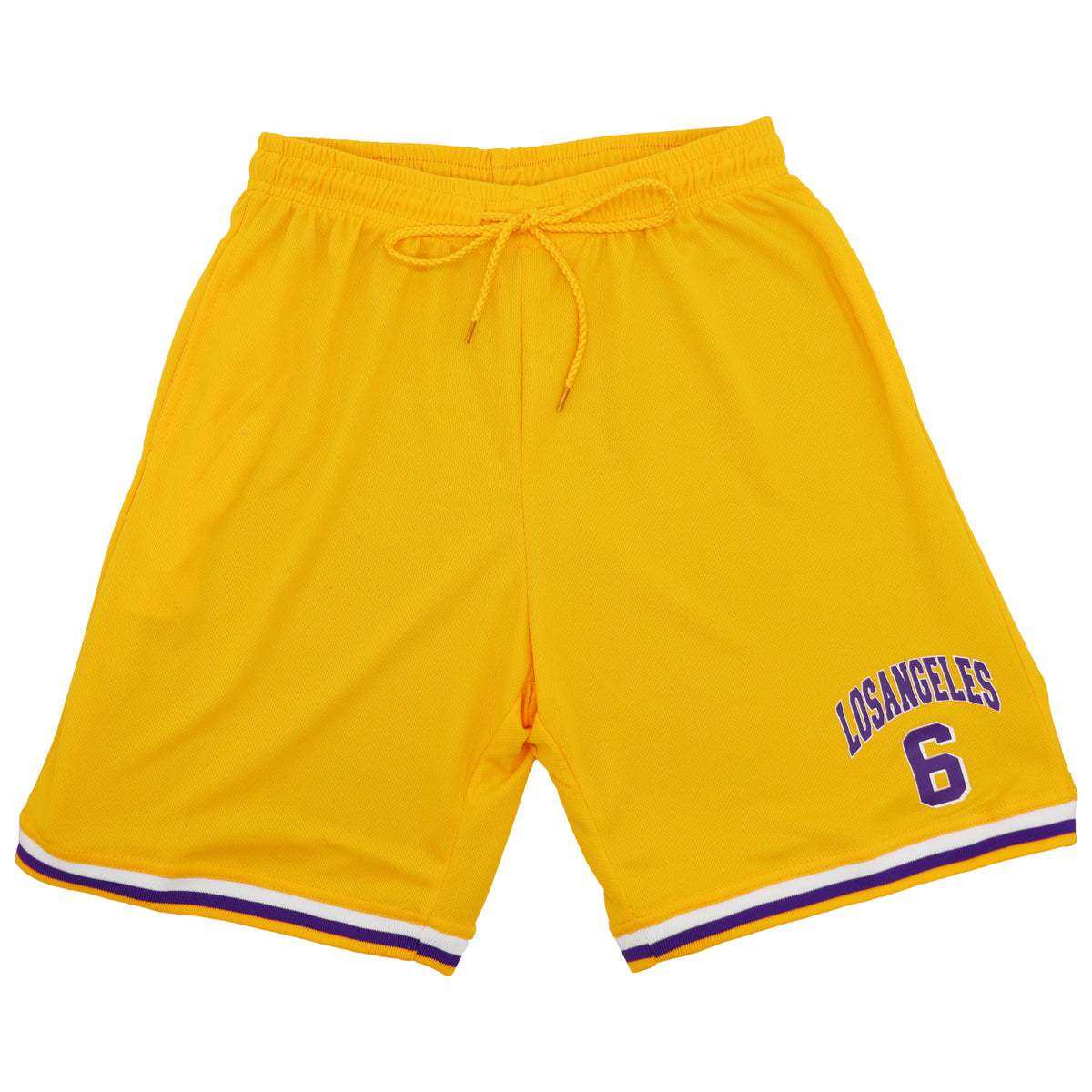 Men’s Basketball Shorts – Yellow - Los Angeles 6, L