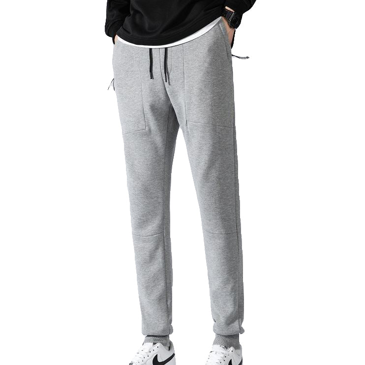 Adult Unisex Slim-Fit Fleece Trackpants – Light Grey, XS