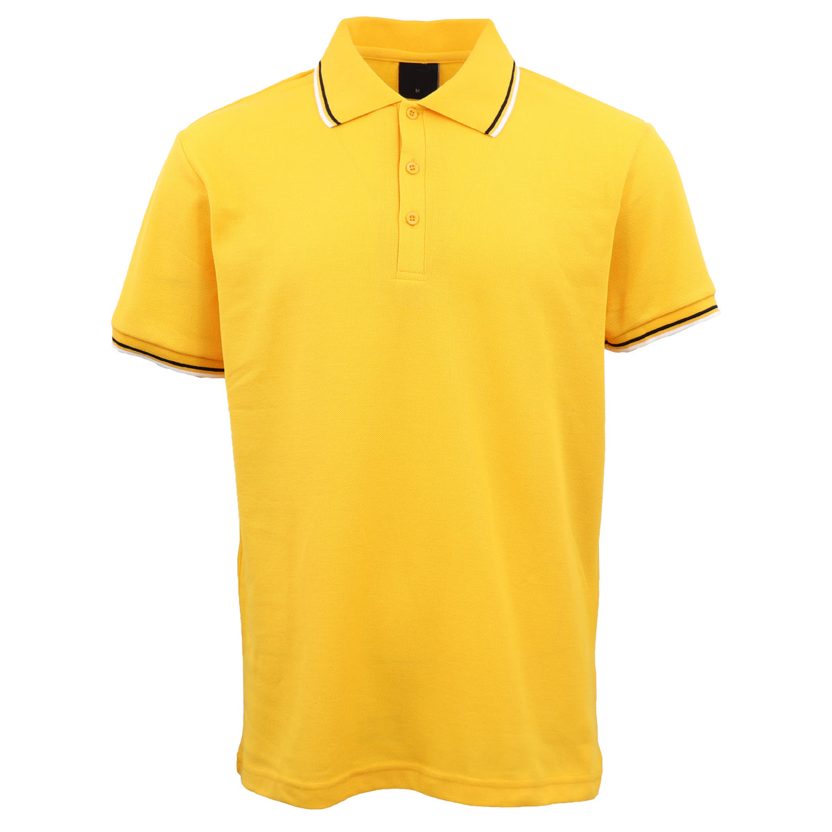 Adult Unisex Cotton-Blend Polo Shirt – Yellow, XL
