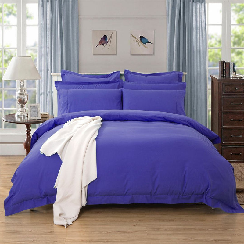 Tailored Royal Blue Quilt Cover Set – King