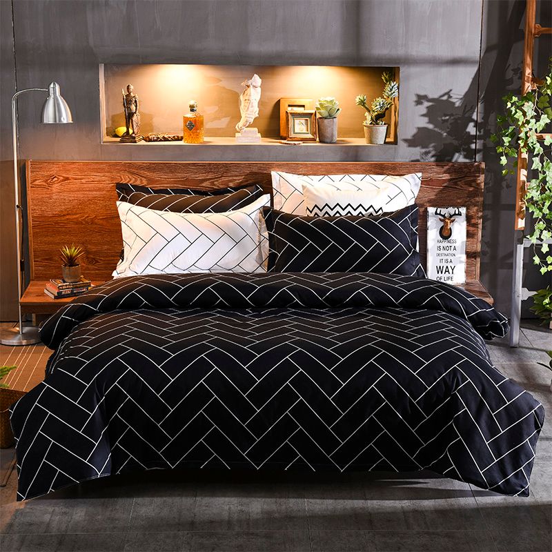 Black&White Quilt Cover Set – King