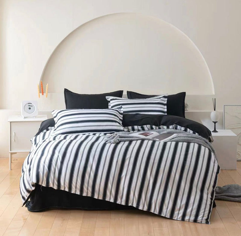 Ascar Striped Quilt Cover Set – King