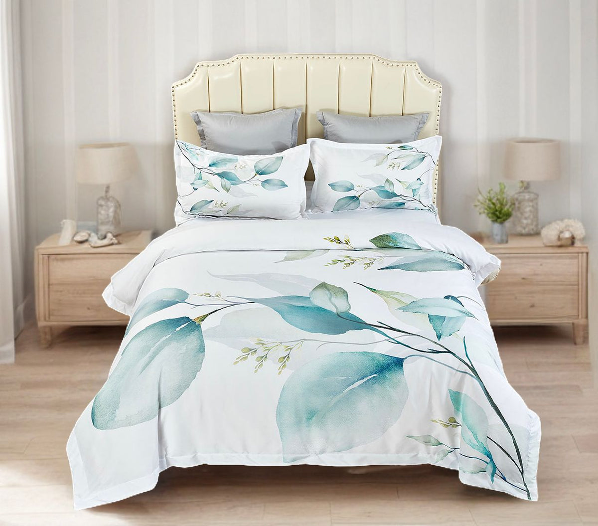 Angelis Leaves Quilt Cover Set – Super King
