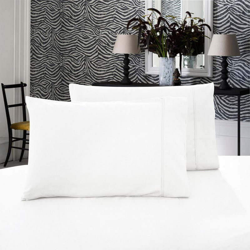 Microfibre Standard Pillowcases, 2-Pack – White