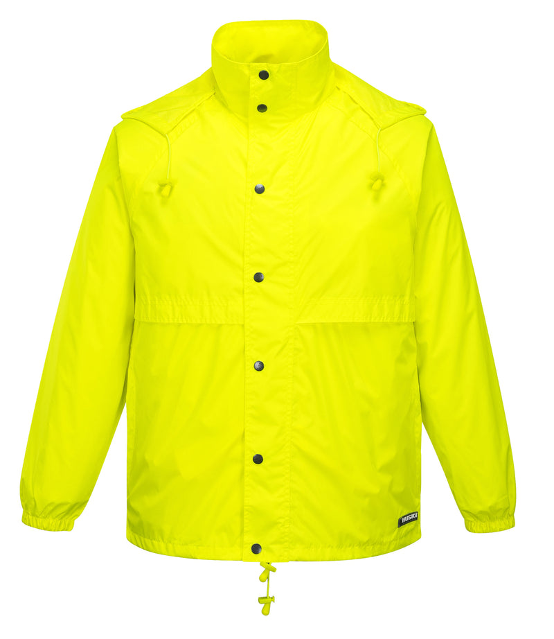 Huski Packable Rain Jacket – Yellow Fluro, Size 4XL