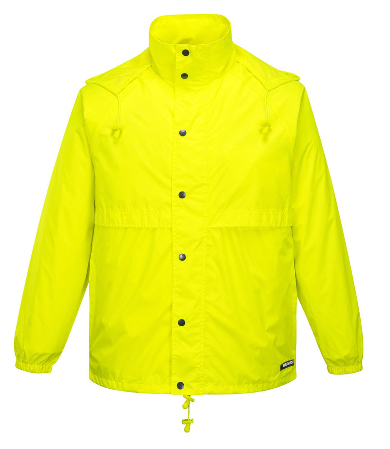 Huski Packable Rain Jacket – Yellow Fluro, Size 5XL