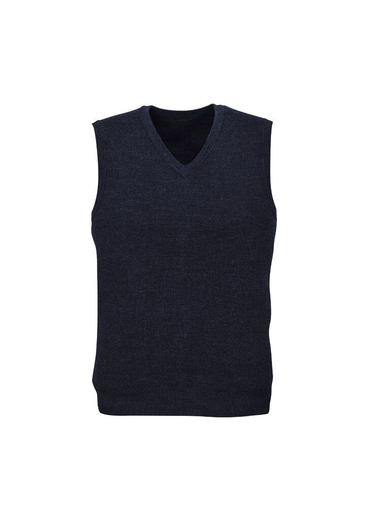 Biz Corporates Men's Knitted Vest – Navy, Size 5X-Large