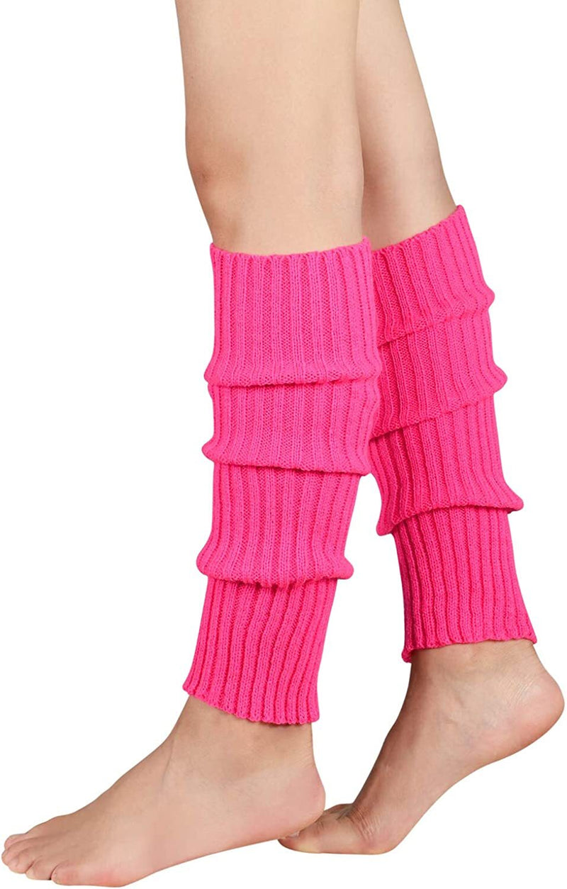 BR Costumes Knitted Leg Warmers – Hot Pink
