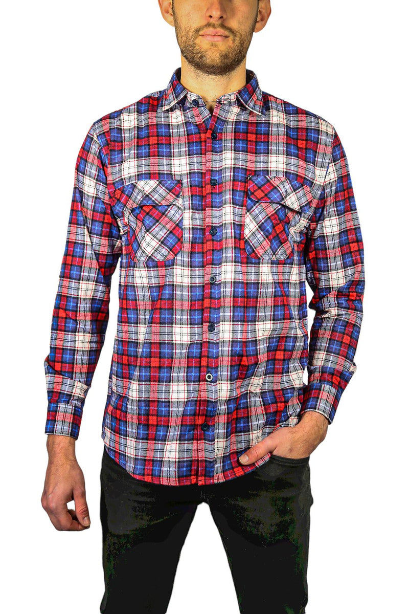 Jacksmith Men's Shirt – Navy/Red/White, Size M
