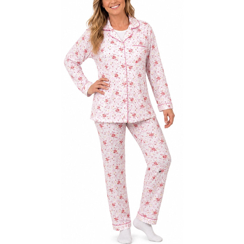 BR Apparel Women's Pyjama Set – Pink Floral, Size 16