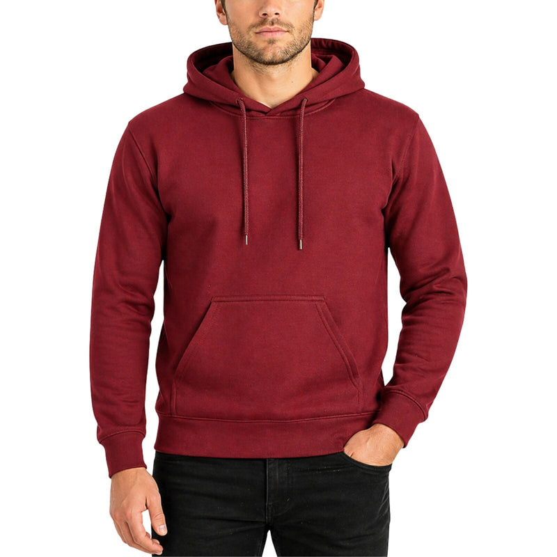Sannfield Men's Hoodie – Maroon/Burgundy, Size L