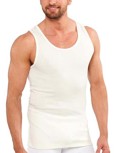 BR Apparel Men's Thermal Top – Natural, Size X-Large