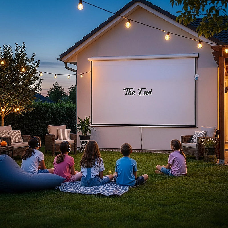 150" Electric Motorised Projector Screen TV +Remote