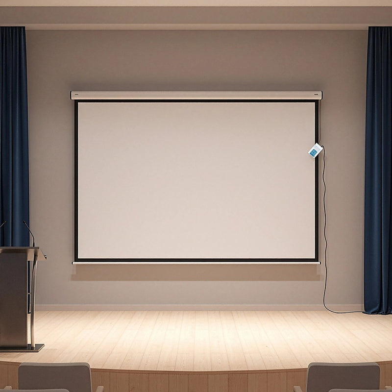 150" Electric Motorised Projector Screen TV +Remote