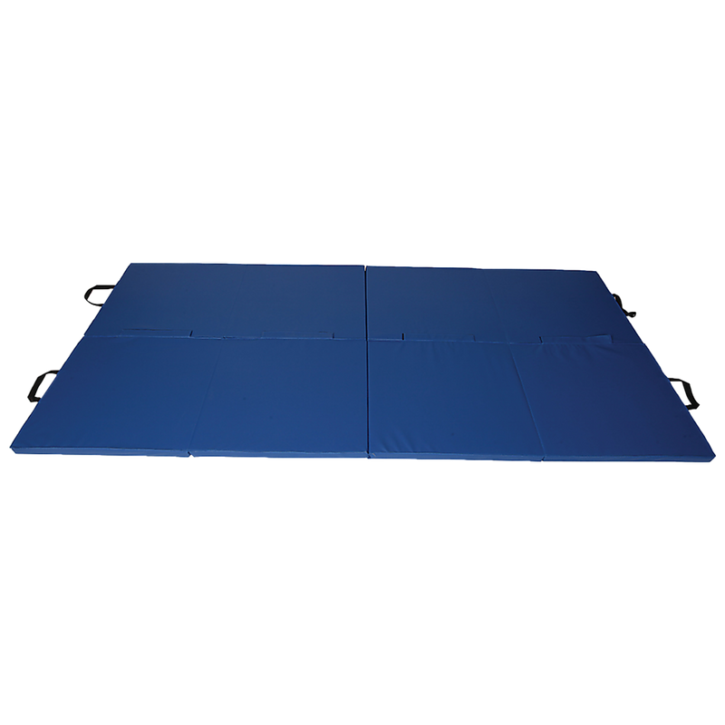 Folding Blue Exercise Mat – Gymnastics, Martial Arts, Yoga, Karate & Judo Training