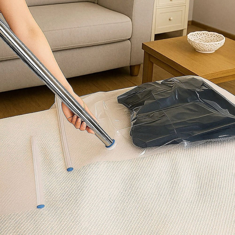 10X Jumbo Vacuum Storage Bags – Space Saver Seal Bags for Clothes, Bedding, Blankets & Travel Organisation