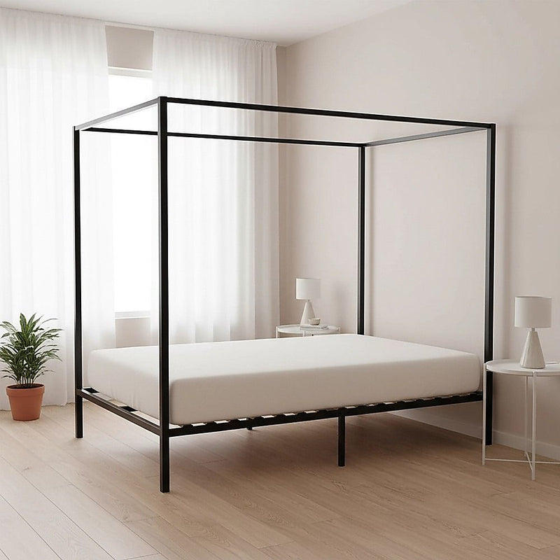 4 Four Poster Queen Bed Frame