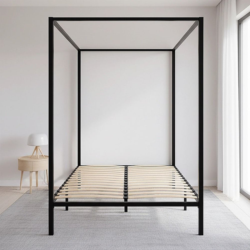 4 Four Poster Queen Bed Frame