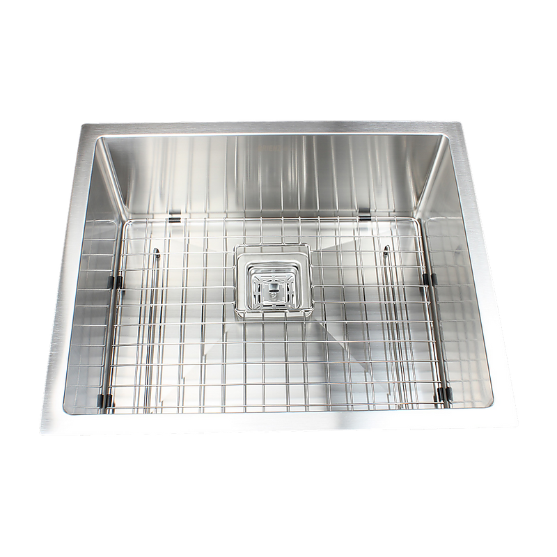 430x455mm Handmade 1.5mm Stainless Steel Kitchen Sink with Waste and Grid