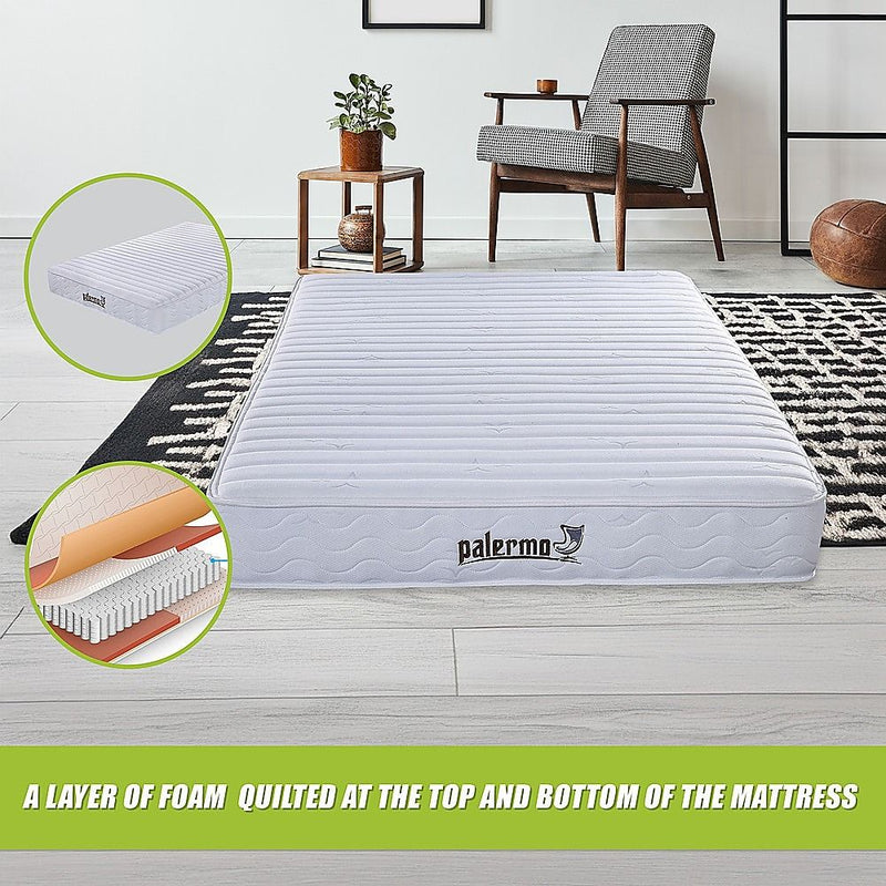 Contour Encased Coil Queen Mattress – Hybrid Support with CertiPUR-US Certified Foam Comfort Layers
